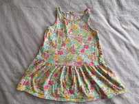 Kolorowa letnia sukienka w kwiaty kwiatki H&M 98 - 104 jak nowa