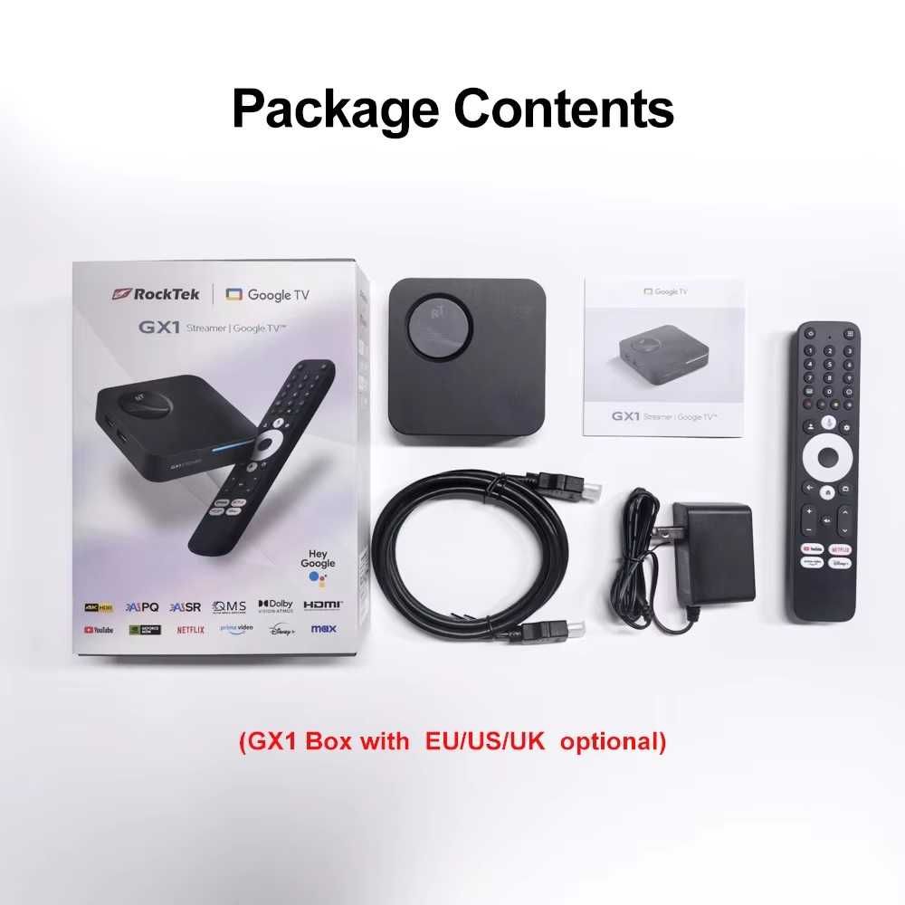 Смарт приставка RockTek GX1 UHD 4/32 Realtek RTD1325