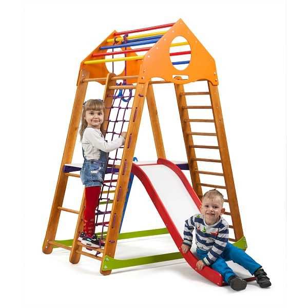 Дитячий спортивний комплекс BambinoWood Plus 2 горіх SportBaby