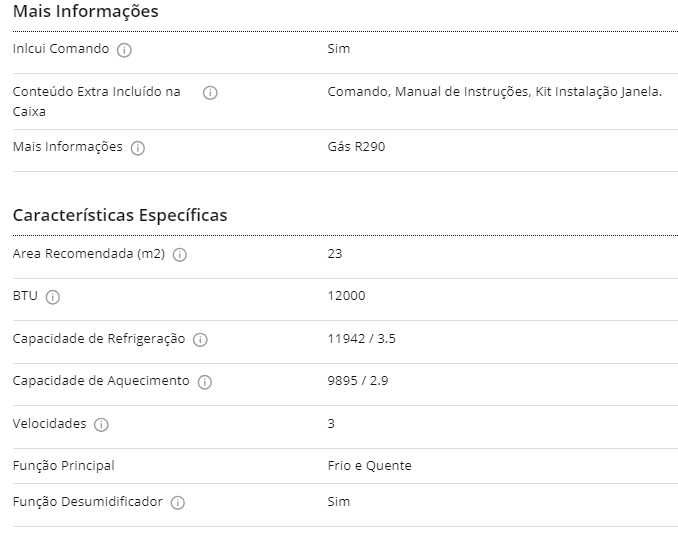 Ar Condicionado Portátil BECKEN BAC4255 (23 m² - 12000 BTU - Branco)