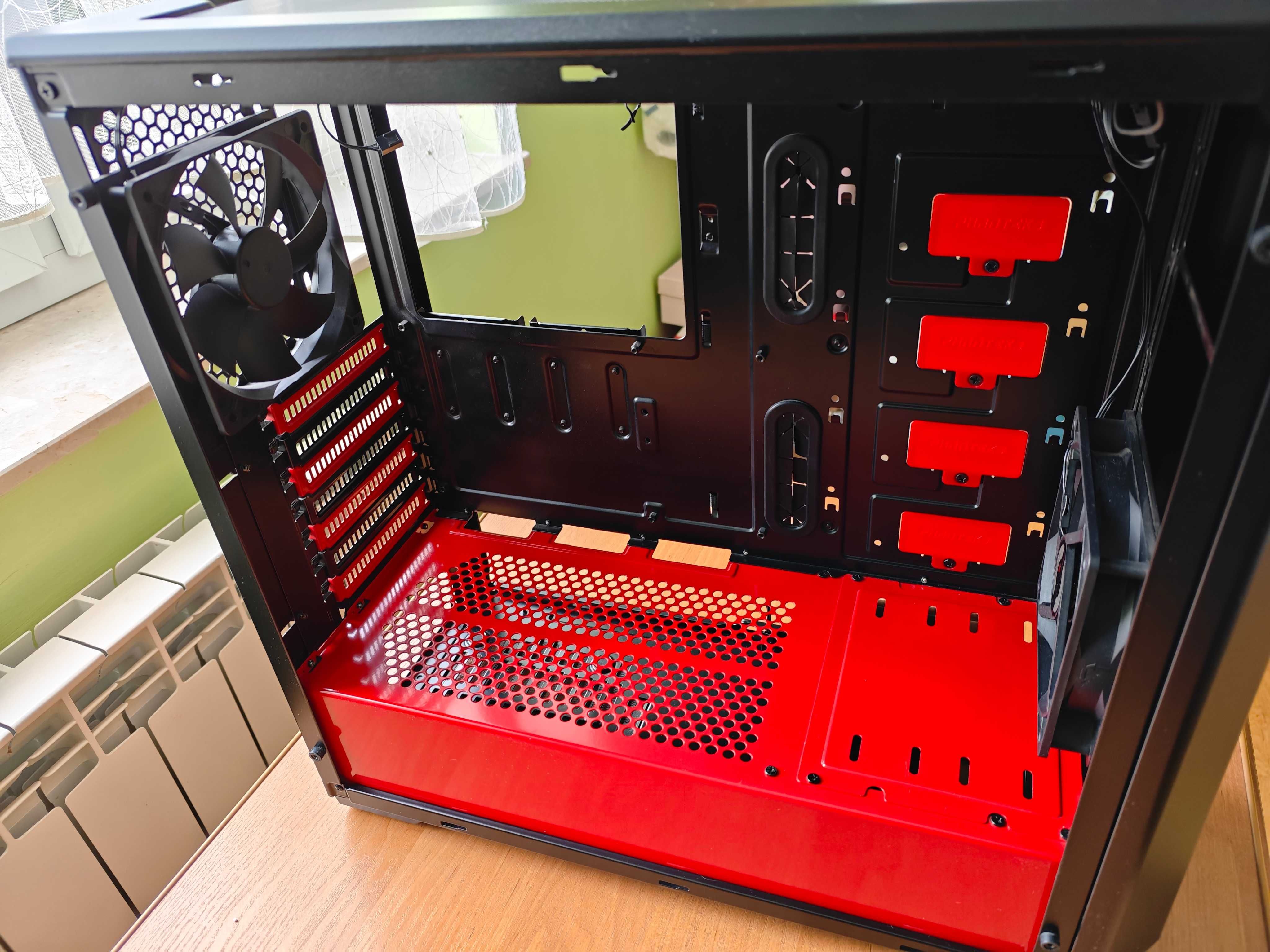 Obudowa Phanteks Eclipse P400 Tempered Glass czarno-czerwona