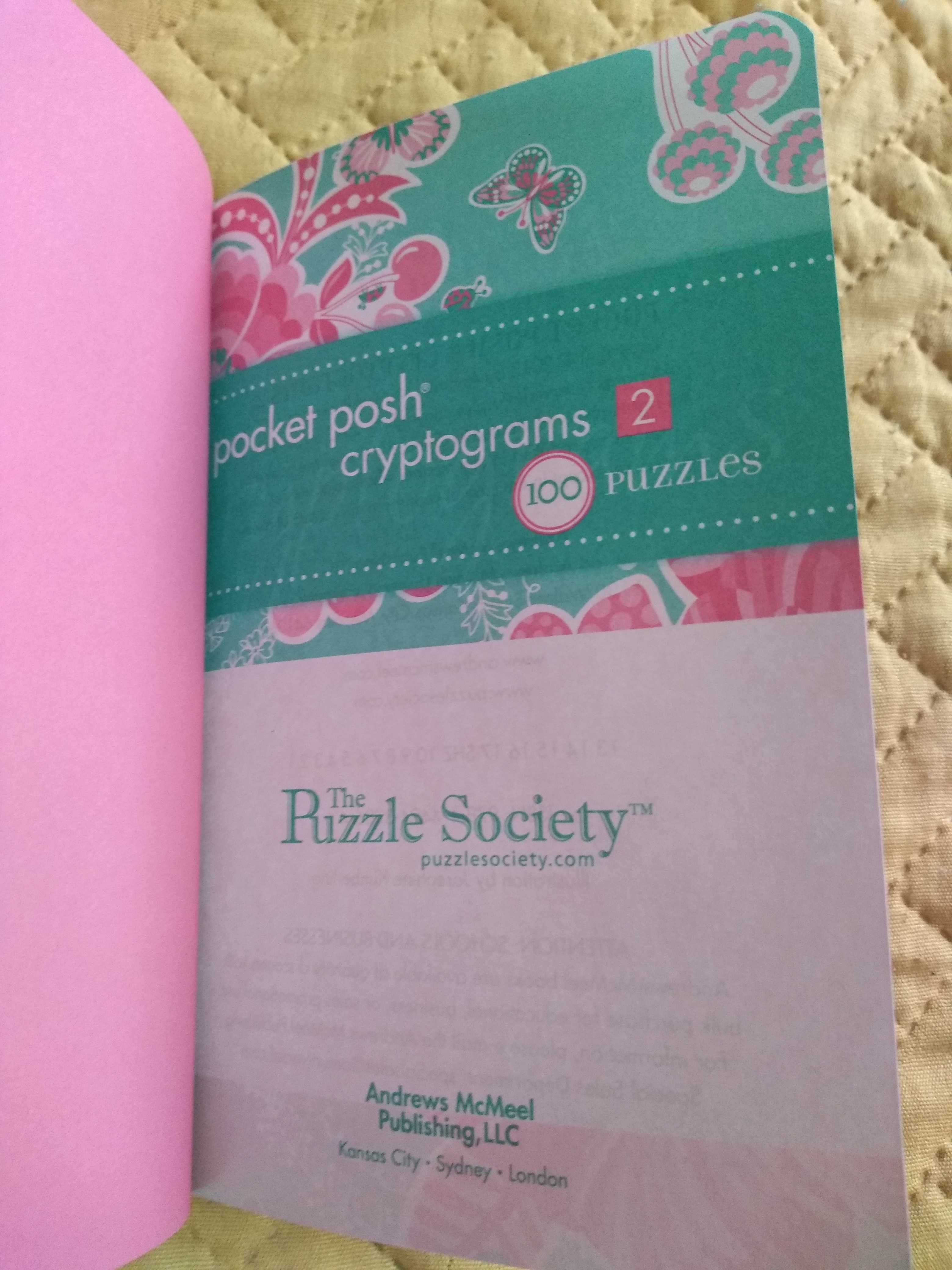 Notes pocket posh cryptograms