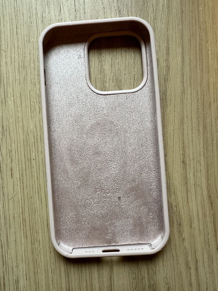 Etui blady róż Iphone 13 pro/ 14 pro + GRATIS przezroczyste spingen