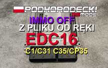 IMMO OFF PROGRAMOWO EDC16 C1/C31/C35 BMW E46 E83 E60 M47 M57 Patrol