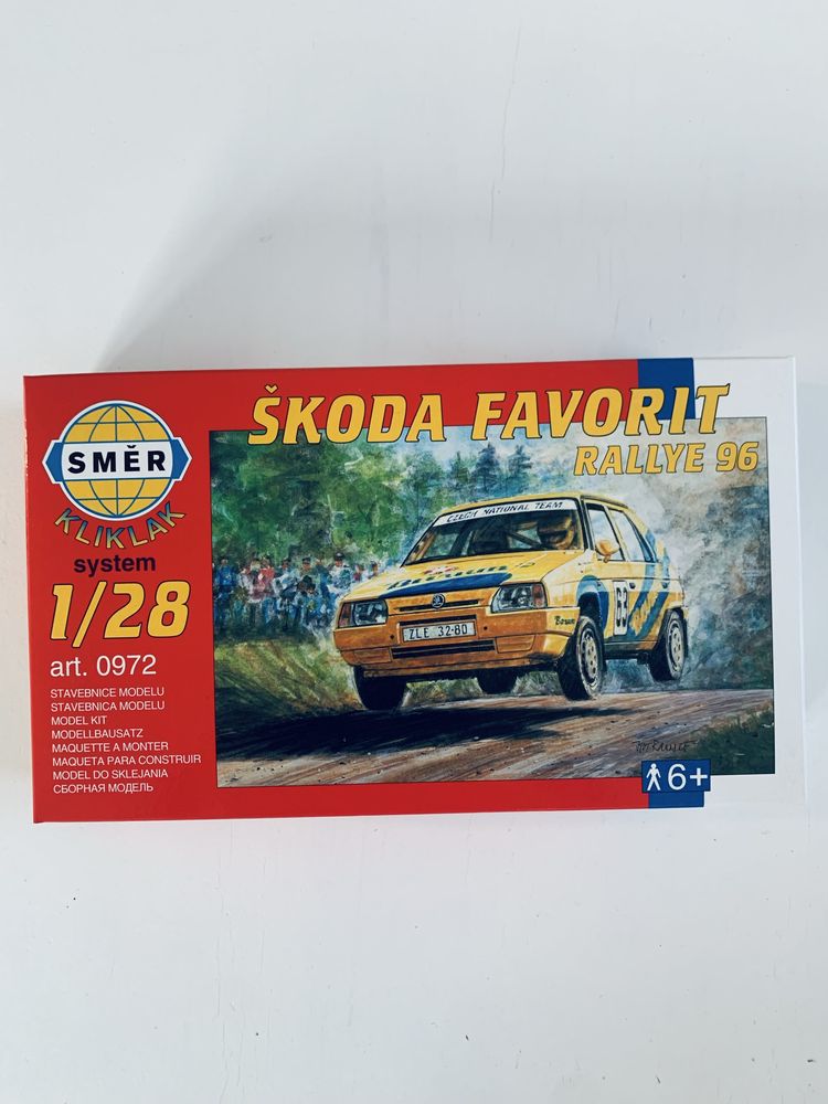 Samochód Skoda Favorit Rallye 96 model do złożenia Smer 0972