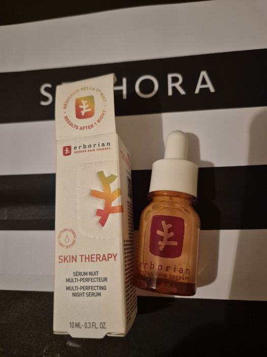 Hicior! Tanio! ERBORIAN Skin Therapy 10 ml upiększające serum na noc