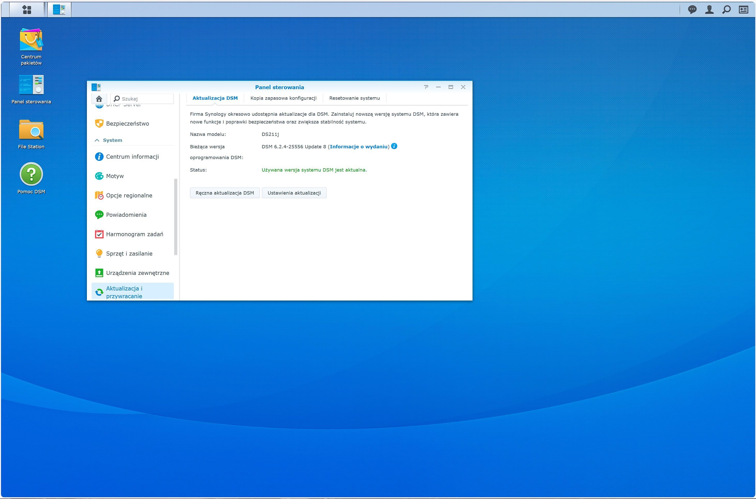 Dysk sieciowy, NAS, serwer, Synology DS211j, Dysk 2x 1TB Seagate.