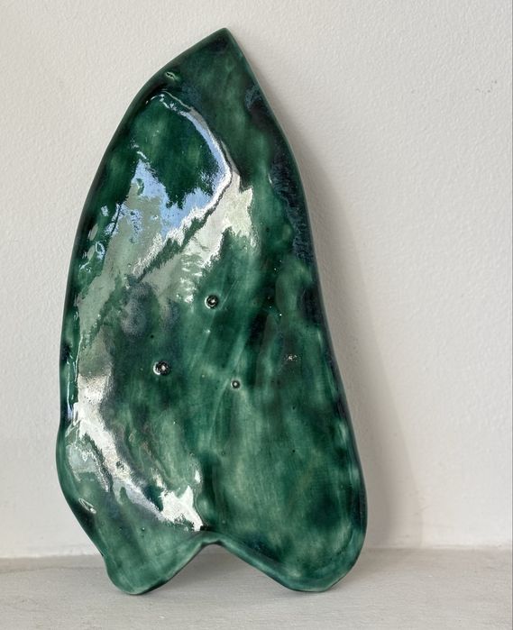 Ceramiczna paterka liść