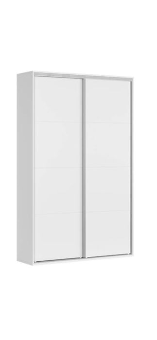 Szafa przesuwna bialy połysk BRW 120 cm