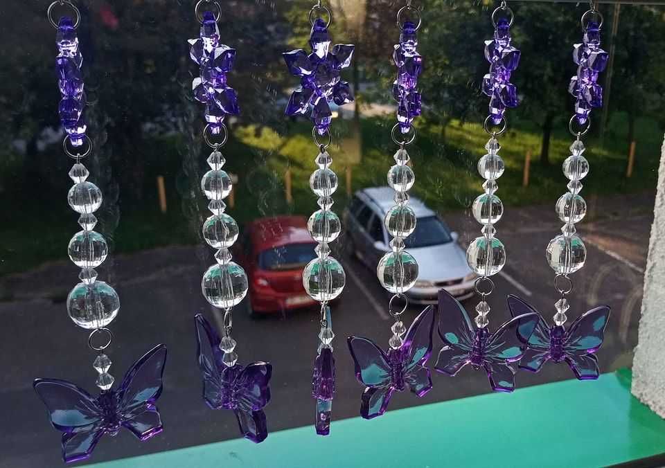 Zawieszki dekoracja motyle 5 szt