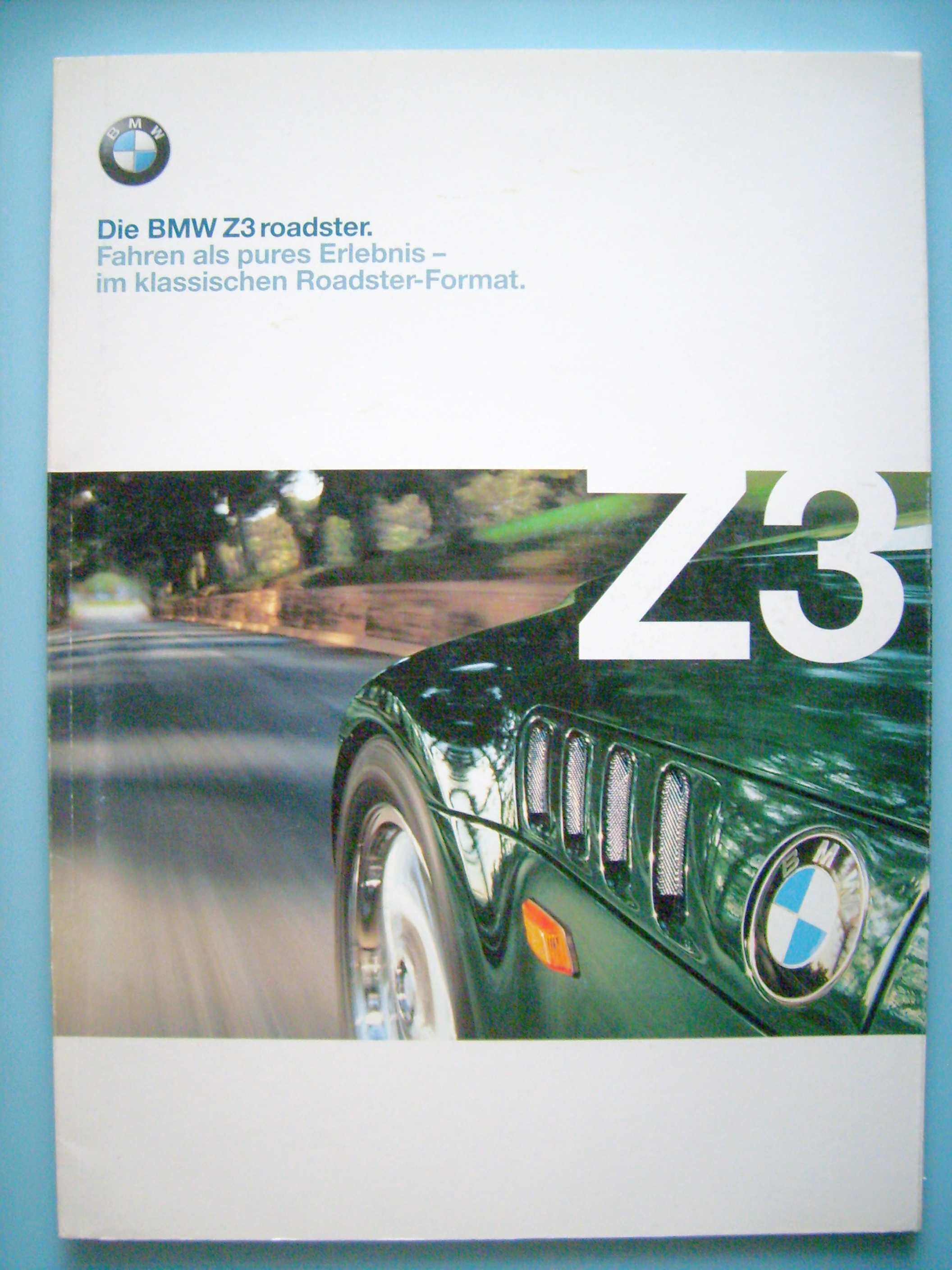 BMW Z3 Roadster E36/7 - 1998 obszerny prospekt 44 str., stan BDB