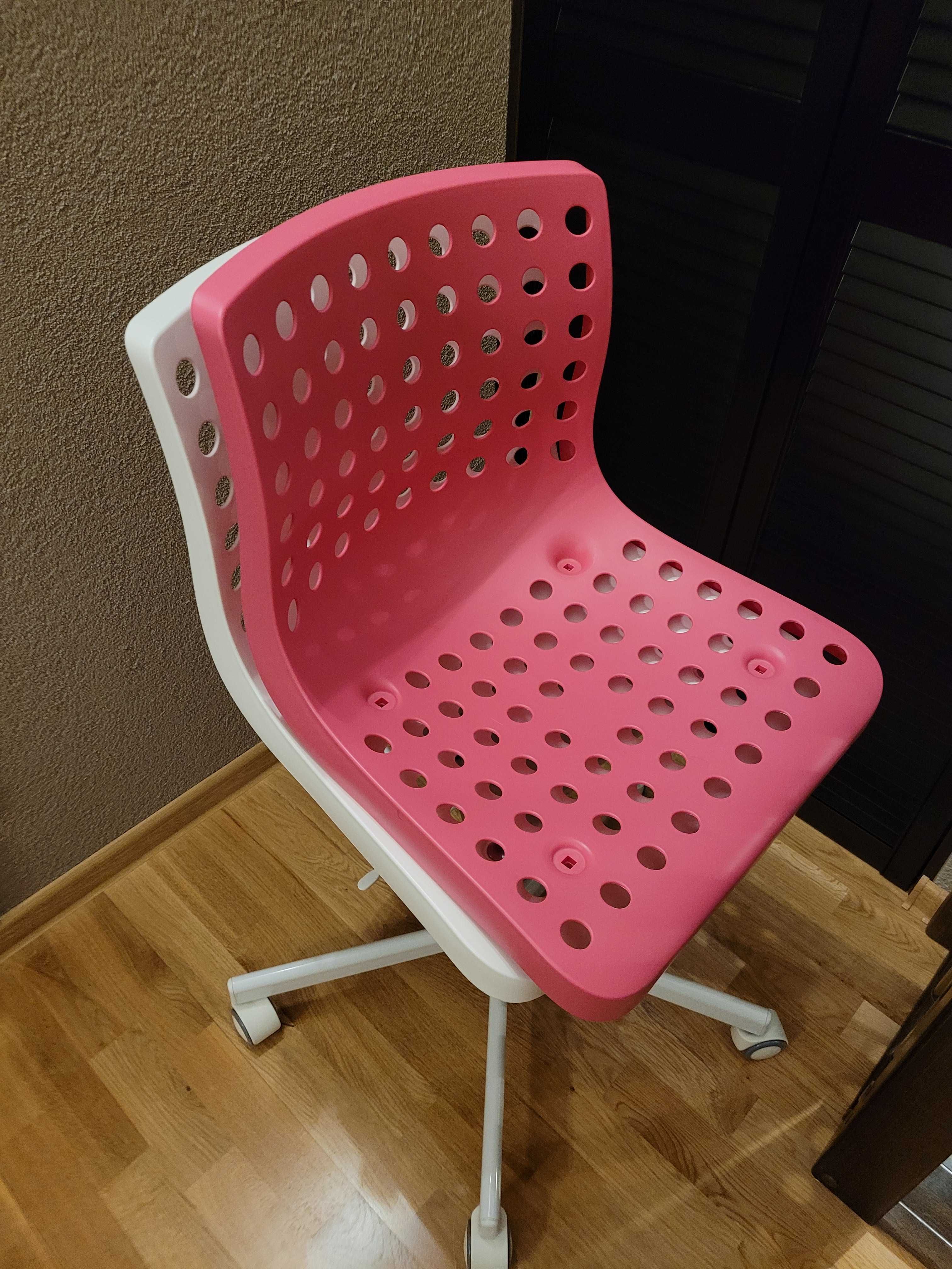 IKEA SKALBERG siedzenie do krzesła obrotowego  różowe