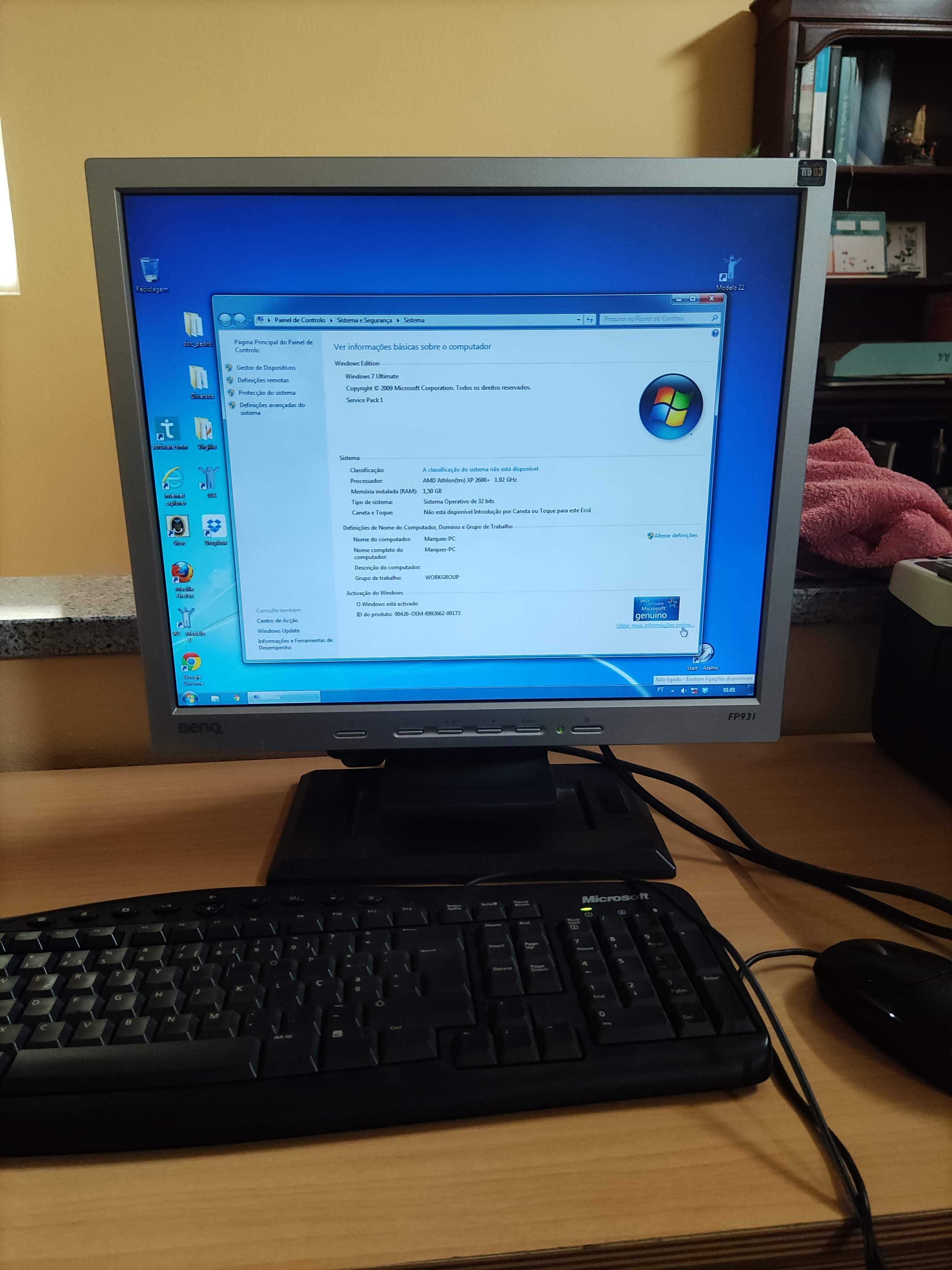 2 Computadores desktop Amd xp 2600+ gravadores dvd + monitor