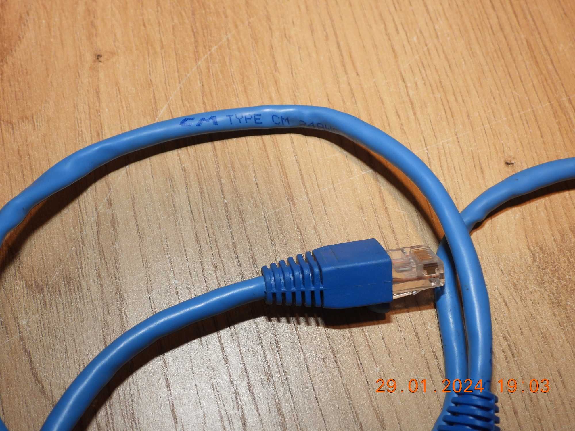 Kabel sieciowy  LAN ETHERNET RJ45 - 100cm