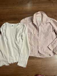 Bluzka H&M i koszulka palomino r.116