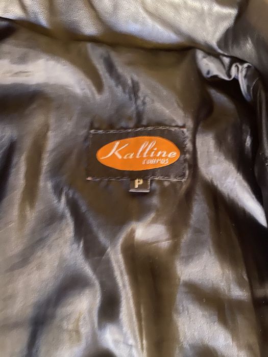 casaco cabedal/couro verdadeiro