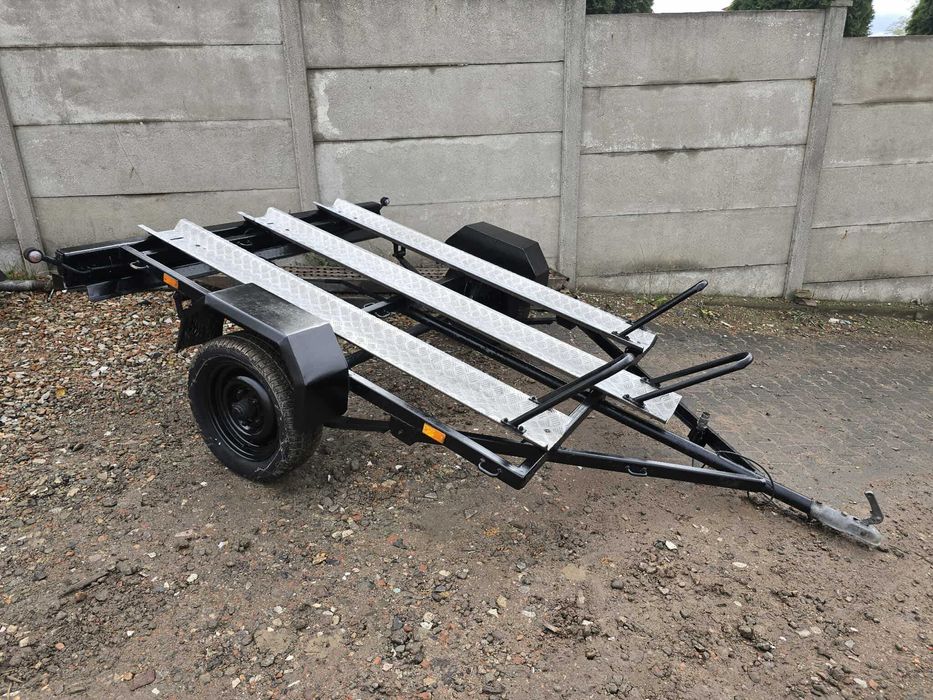 Przyczepka Lekka MOCNA Amortyzowana 3 dużych motocykli