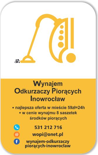 Odkurzacze Piorące Karcher Inowrocław - wynajem 59zł
