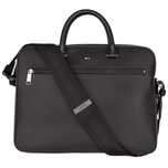 HUGO BOSS skórzana torba na laptop doc case