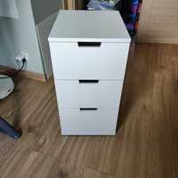 IKEA NORDLI Komoda 3 szuflady, biała, idealna kondycja