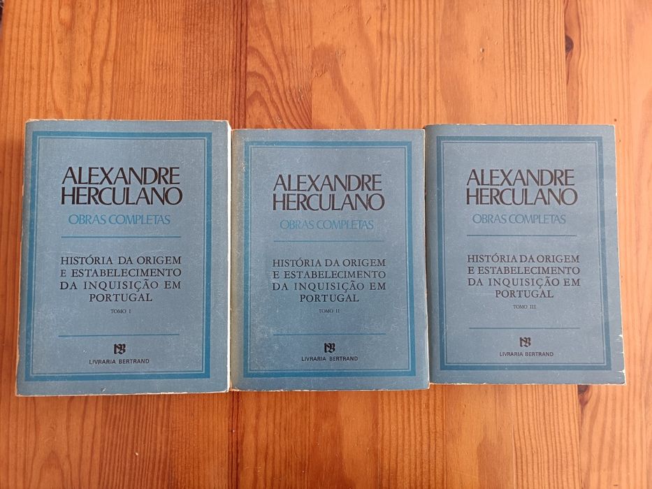 3 Volumes da História da Origem e Estabelecimento da Inquisição em Por