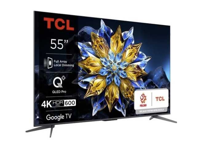 Telewizor QLED TCL 55C69B 50 cali 4K UHD, Wifi, Google TV.