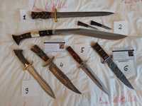 Kolekcja broni białej, nóż, sztylet, kukri, bowie knife