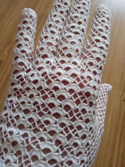 Перчатки женские, ажур, Франция