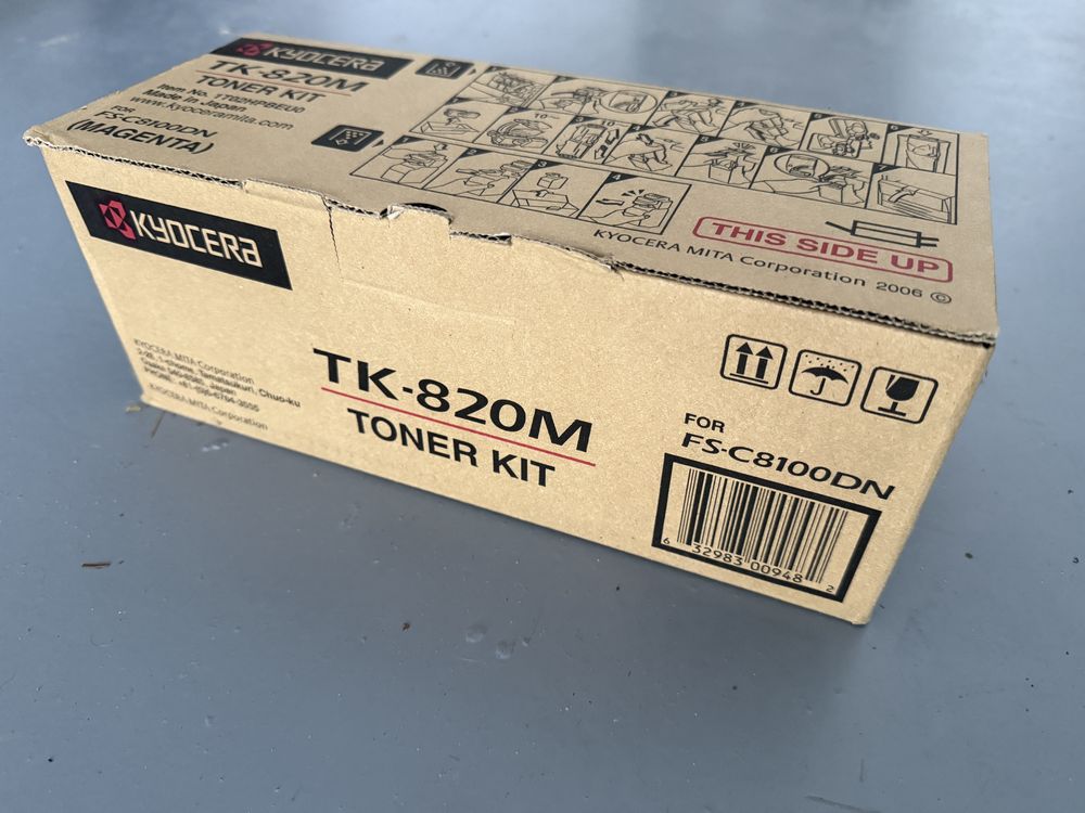 Toner Kyocera TK-820M Magenta – oryginał, nowy – FS-C8100DN