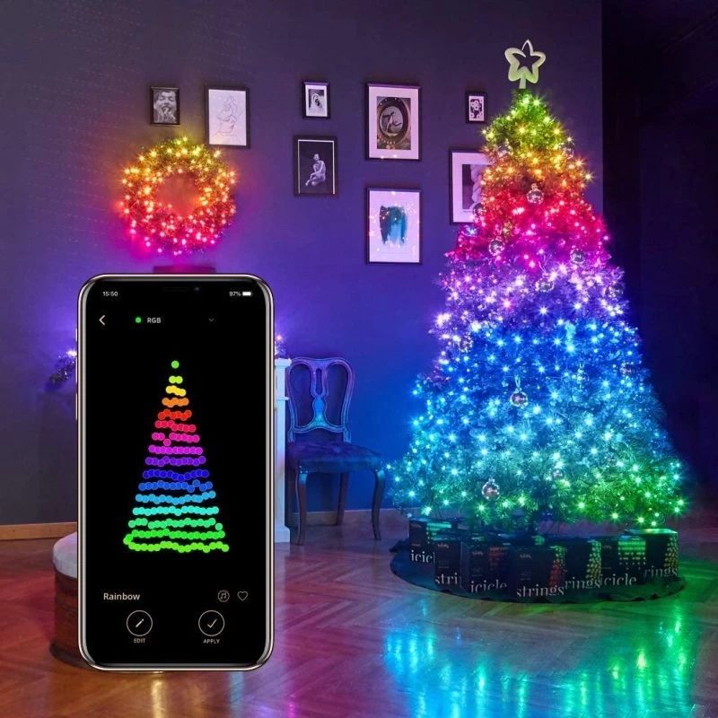 Світлодіодна Smart LED-гірлянда Twinkly Strings RGB+W 400, BT+ Wi-Fi