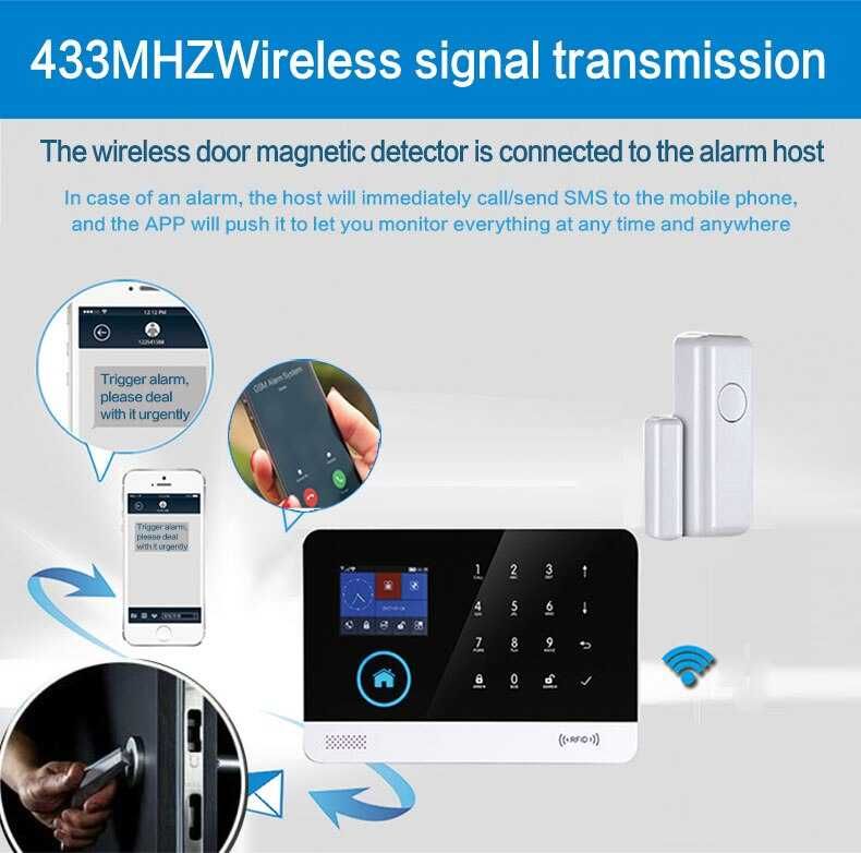 Sensor  Porta e Janela RF * 433 * Alerta Movimento * Alarme * Sem Fios