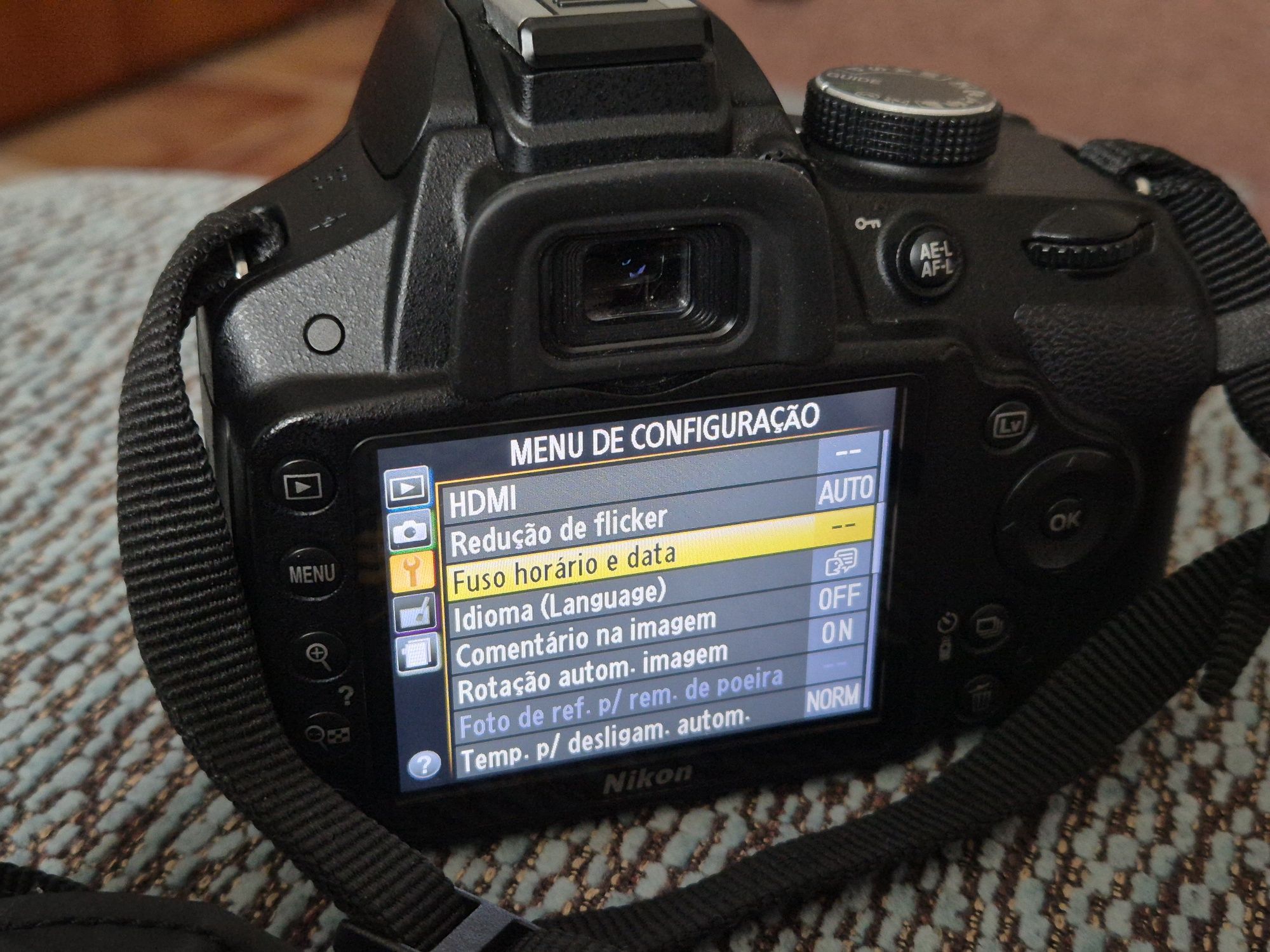 Câmara Nikon D3200
Equipamento em excelente