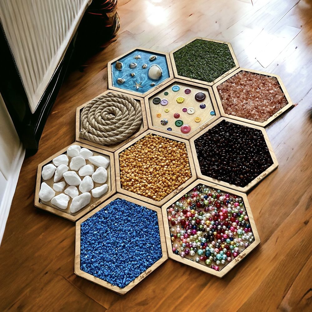 Ścieżka sensoryczna duża Montessori heksagony 29 cm producent