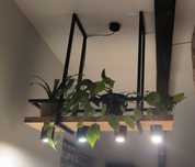 Lampa, kwietnik nad wyspę, podsufitową loft industrial.