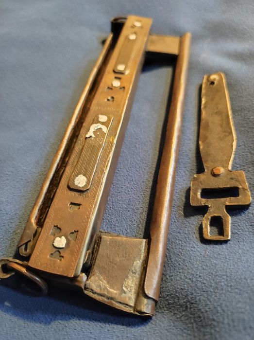 Stara kłódka skobel zamek Tuarega Sahara antyk XIXw