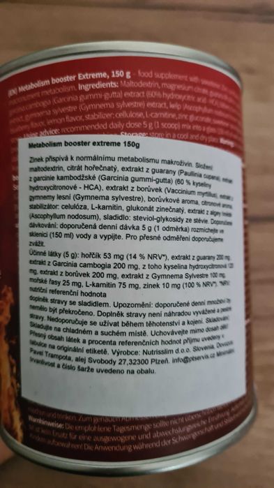 Natures Finest Metabolism Booster OKAZJA spalacz tluszczu 2 opakowania