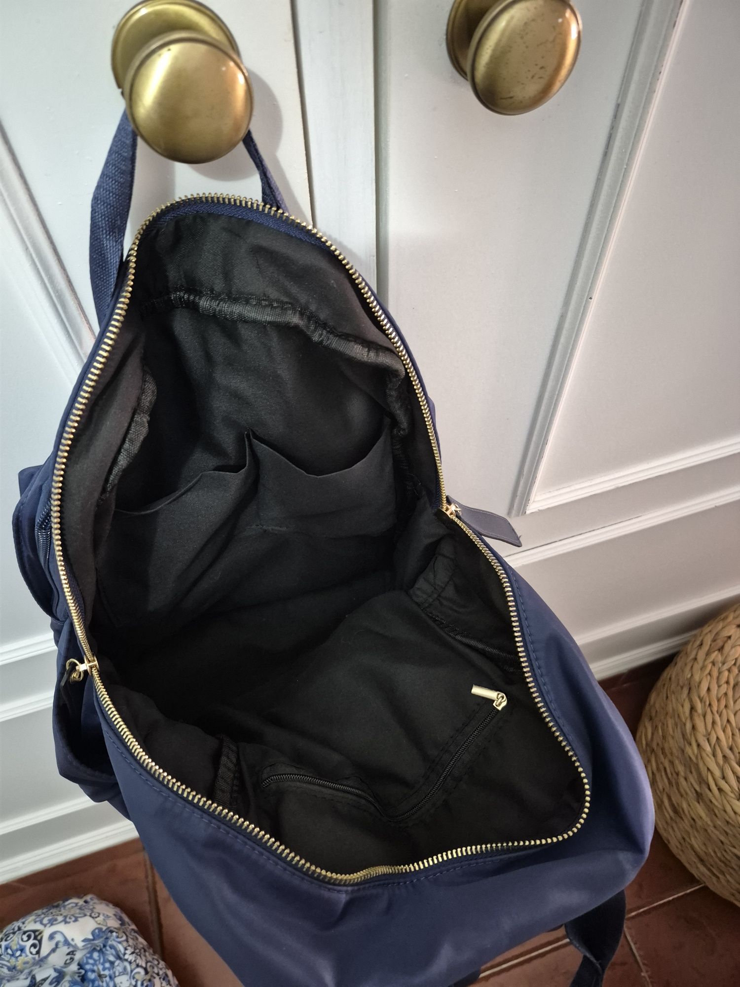 Mochila azul como nova