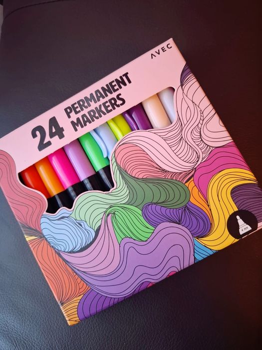 Avec markery permanentne 24 sztuki