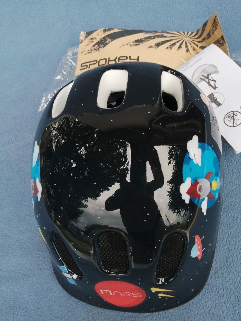 Kask rowerowy chłopięcy regulacja 49-52 Spokey