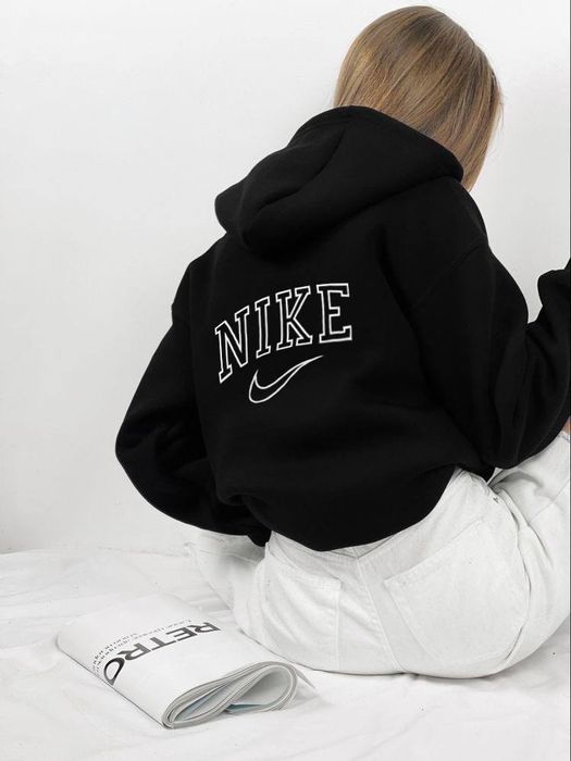 Жіночий худі найк на флісі та без, худи, батник, худі оверсайз