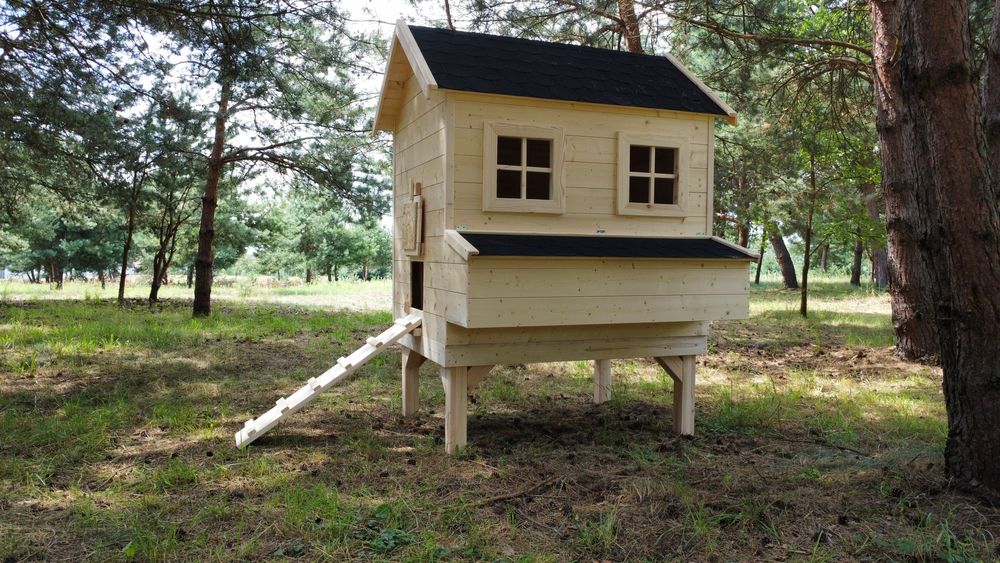 Solidny kurnik.  Kurnik drewniany.  Kurnik