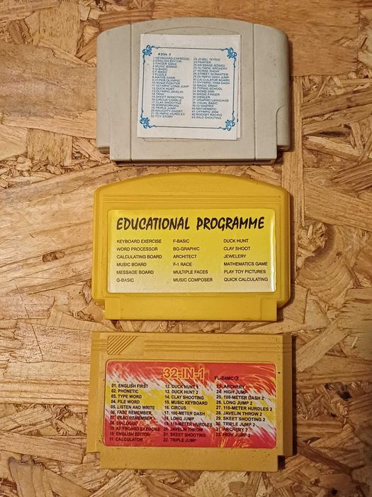 Lote cartuchos Family Game clone