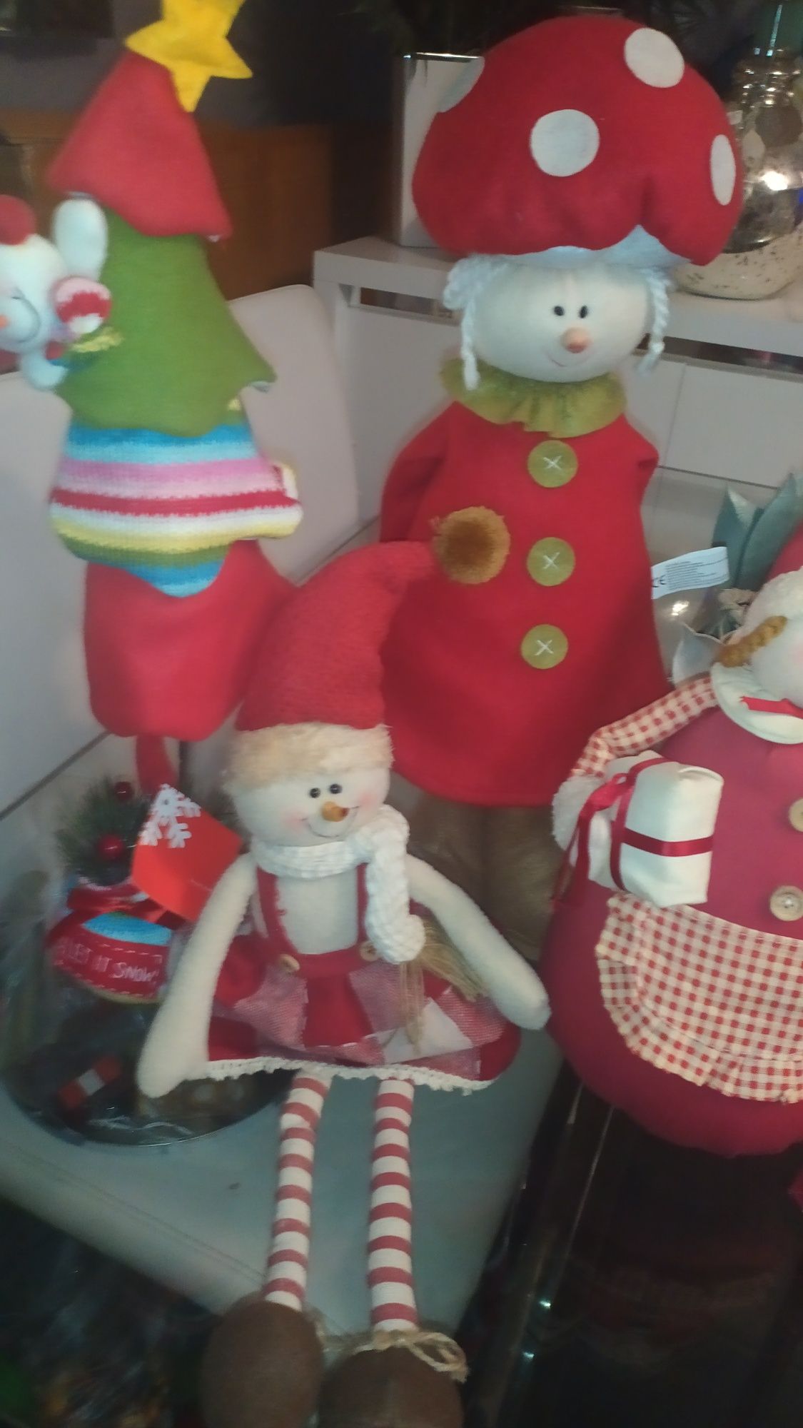 Conjunto de 7 figuras decorativas de natal