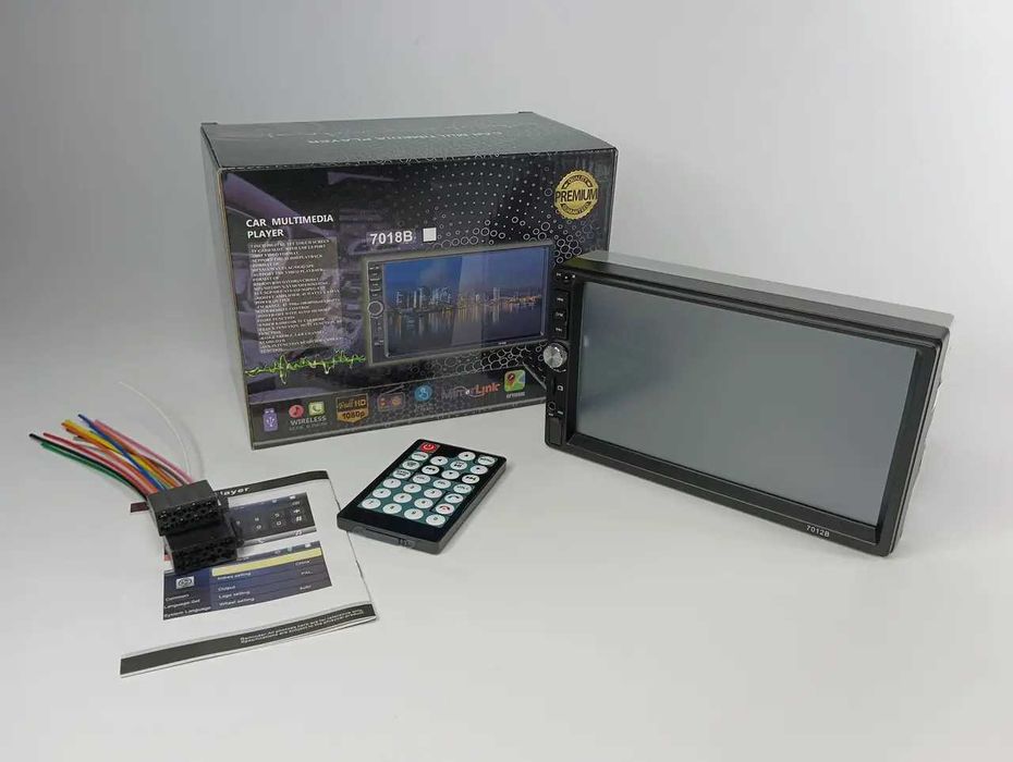 Сенсорна автомагнітола 7" Магнітола 2DIN пультом камера заднього ходу