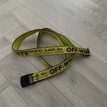 Pasek off-white żółty