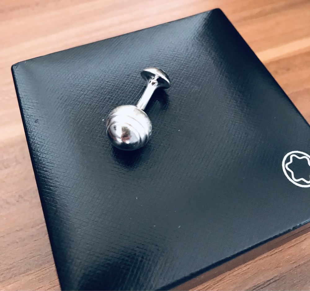 Spinki do mankietów firmy Montblanc, ze srebra, z limitowanej edycji