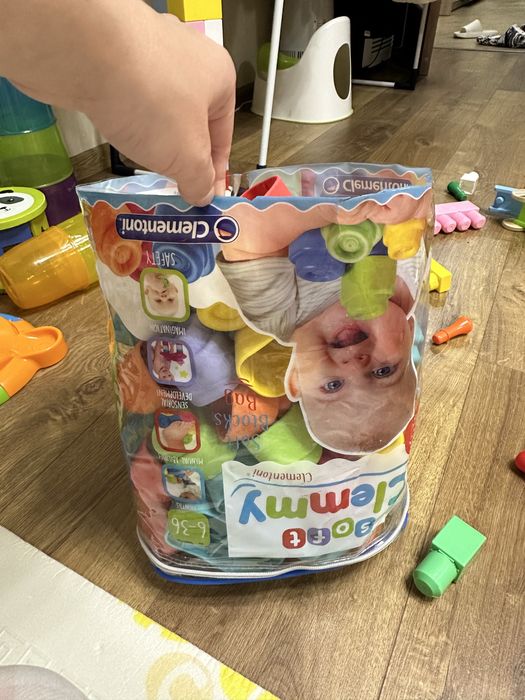 Clementoni мякий конструктор