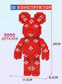 Magic Blocks ведмедик 3Д Конструктор 30-02 Bearbrick Медведь 3D мишка