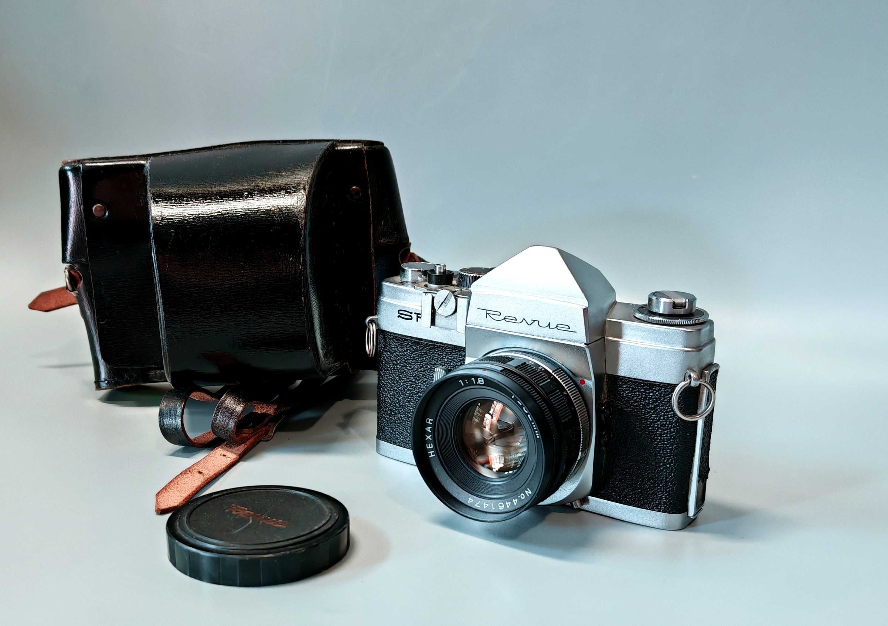 Aparat Konica FP REVUE SR +Hexar 52mm Kolekcjonerski Unikat Super Stan