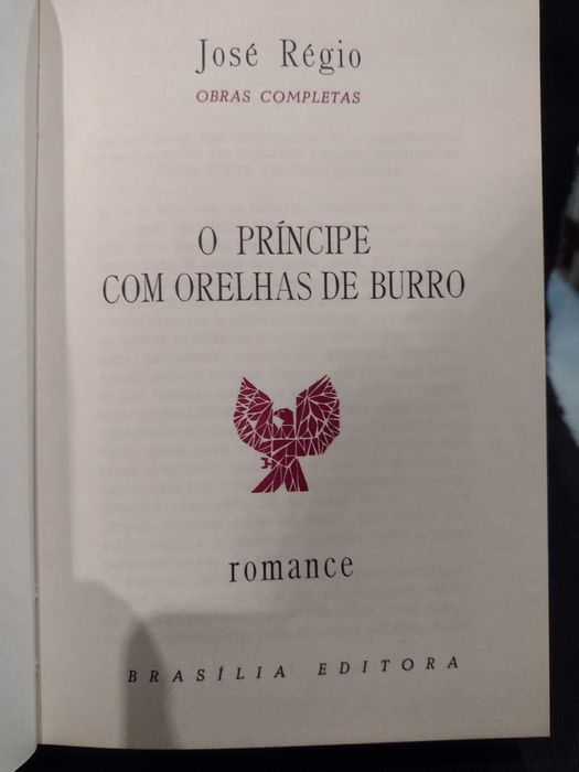 José Régio 1972 O Príncipe com orelhas de Burro